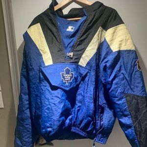 Vintage Toronto Maple Leafs Starter Jacket Size Large